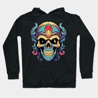 Alien Retro Sci-Fi Monster Skull Hoodie